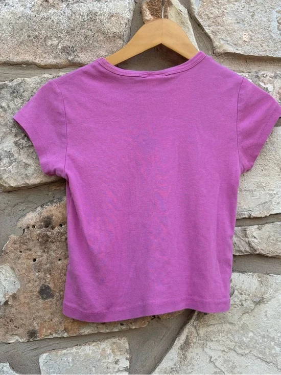 Urban Outfitters Pink Graphic Tee with Tiger Flame Print medium - Picture 4 of 4